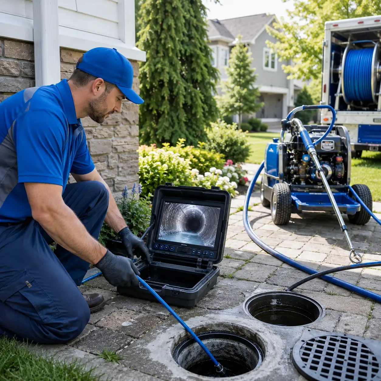 Outdoor drain cleaning professionals serving New Milford, PA